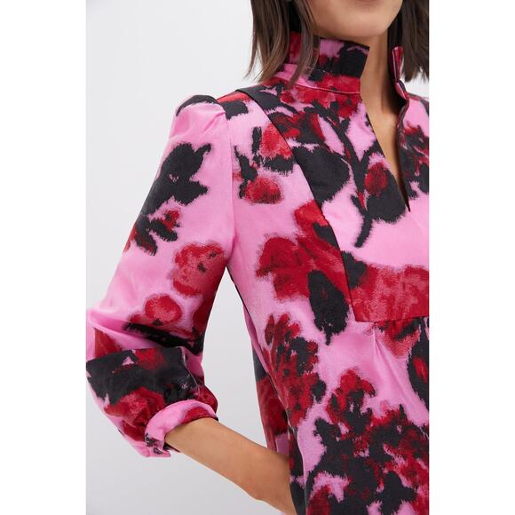 TUCKERNUCK Cerise Blossom Jacquard Palmerston Dress Size L NWT - Picture 5 of 8